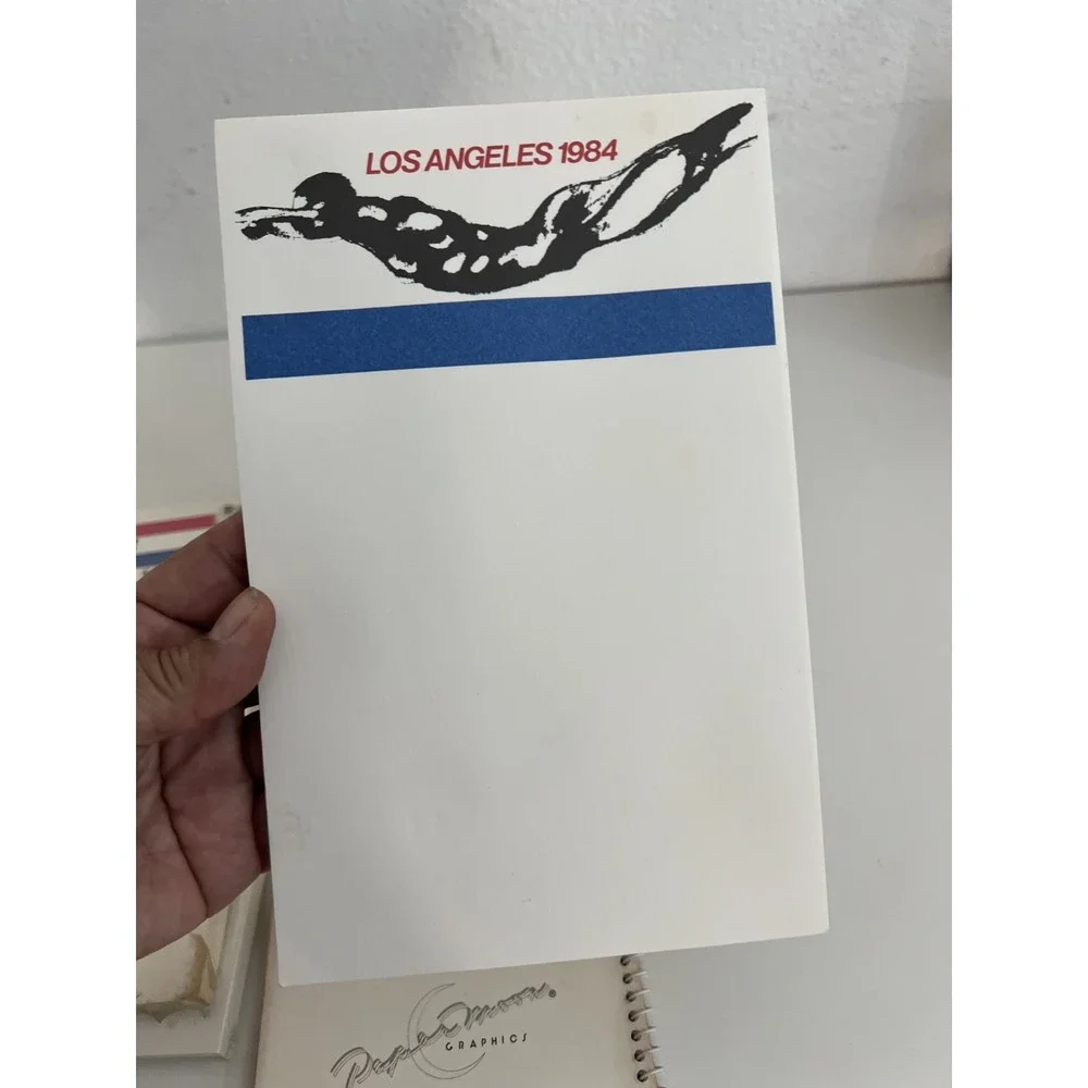 Vintage 1984 LA Olympic Inspired Games‎ Blank Note Pad Lot NEW! (Set of 4)